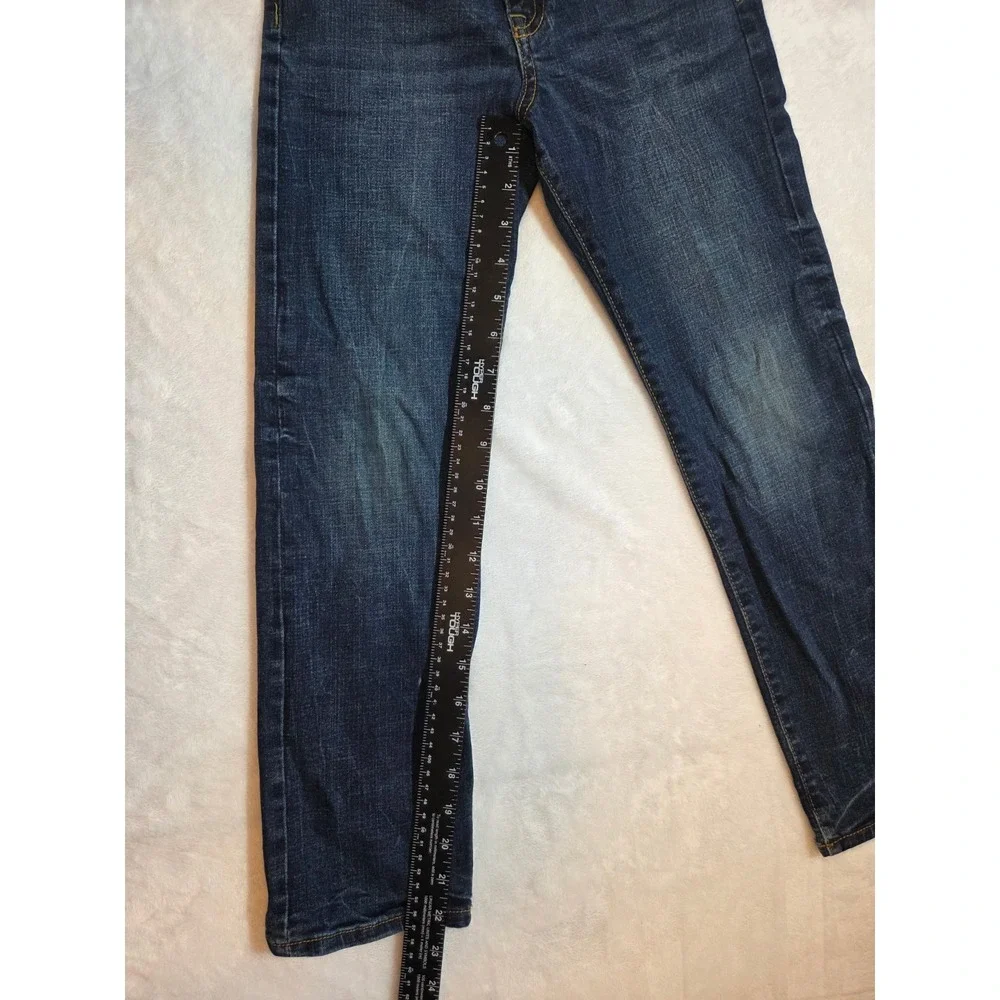 223 Gymboree Boys Straight Leg Jeans Size 8 Blue Stretch Denim Adjustable Waist